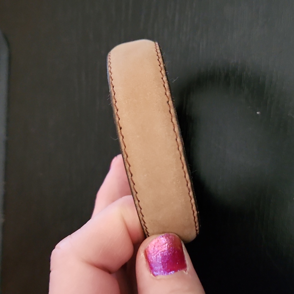 Soft Tan Faux Suede Cuff Bracelet